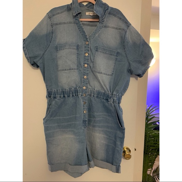 Denim Romper - Picture 1 of 1